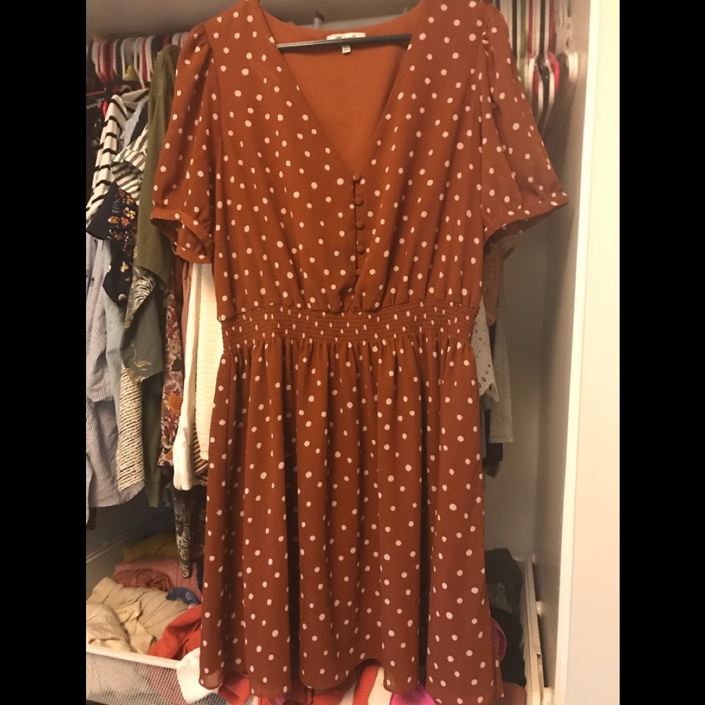 Madewell polka dot dress